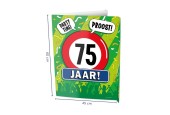 Paperdreams Window signs - 75 jaar 60x45cm
