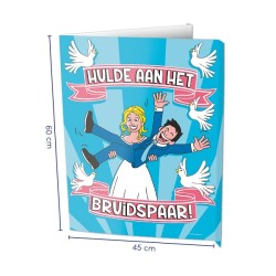 Paperdreams Panneaux de fenêtre - Couples de mariés 60x45cm