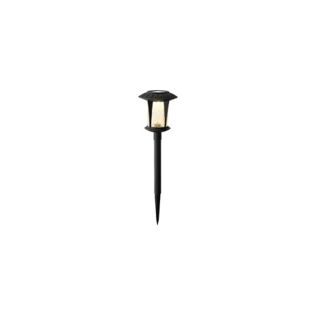 Lumineo Solar stake light echt glas Warm wit Ø12xH32cm-1L 6 branduren Kleurendoos a 2 stuks