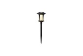 Lumineo Solar stake light echt glas Warm wit Ø12xH32cm-1L 6 branduren Kleurendoos a 2 stuks
