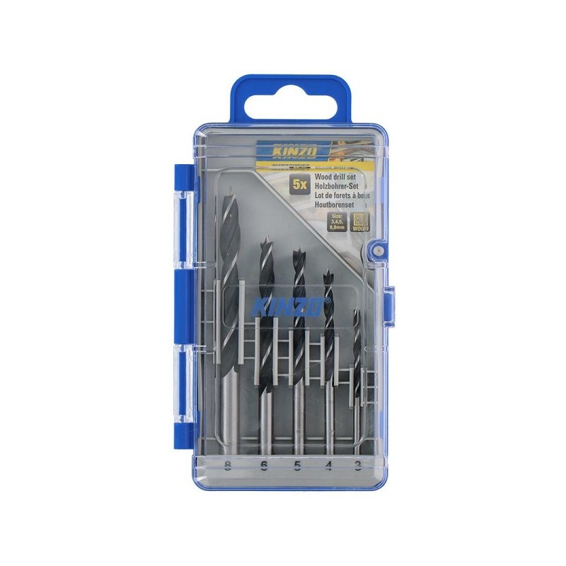 Kinzo Jeu de forets à bois 5 pièces (3-8 mm)