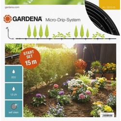 Gardena Micro-Drip-System Start Set S met 15m slang voor rijplanten