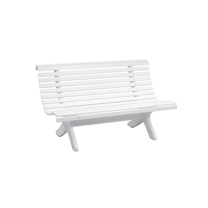 Bompa Tuinbank vurenhout 140x76x84cm wit