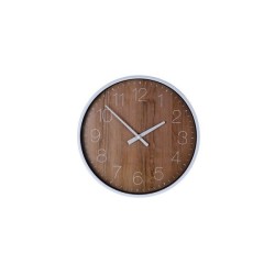 Horloge murale aspect bois Ø25cm