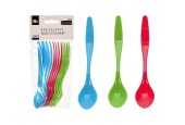 Cuillères jetables en plastique pack de 12 pièces 14cm