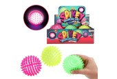Toi Toys Balle rebondissante à pointes bicolore avec lumière Ø9cm