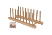 Home & Styling Support à assiettes bambou 34x13,5x12cm