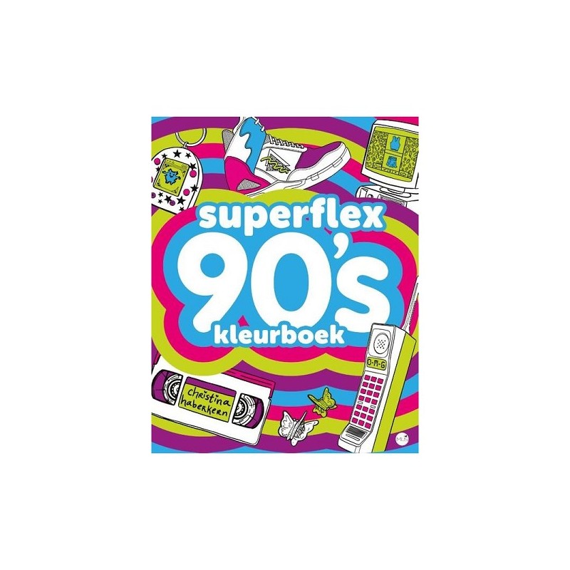 Livre de coloriage Superflex années 90 96 pages.