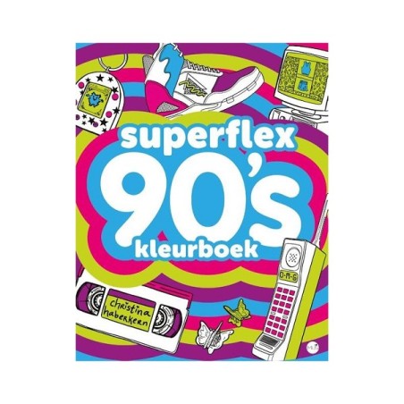 Livre de coloriage Superflex années 90 96 pages.