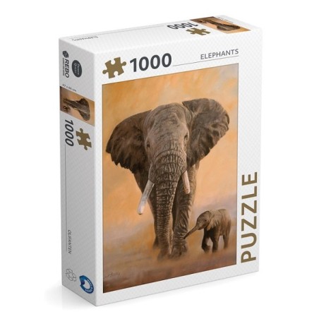 Rebo Puzzel Elephants 1000 Stukjes