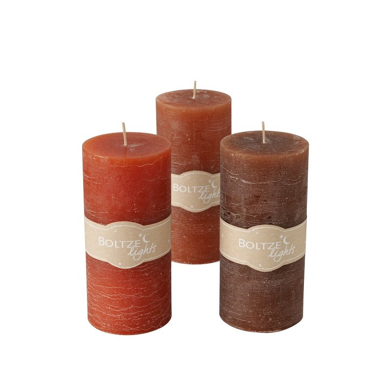 Boltze Home Stompkaars Basic Ø7xH15cm bruin colour-mix