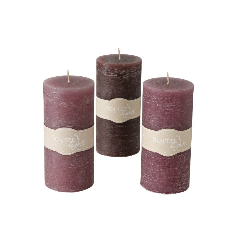 Boltze Home Stompkaars Basic Ø7xH15cm rood colour-mix