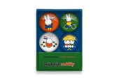 Aimants en verre Miffy Ø4cm 4 pièces en boîte