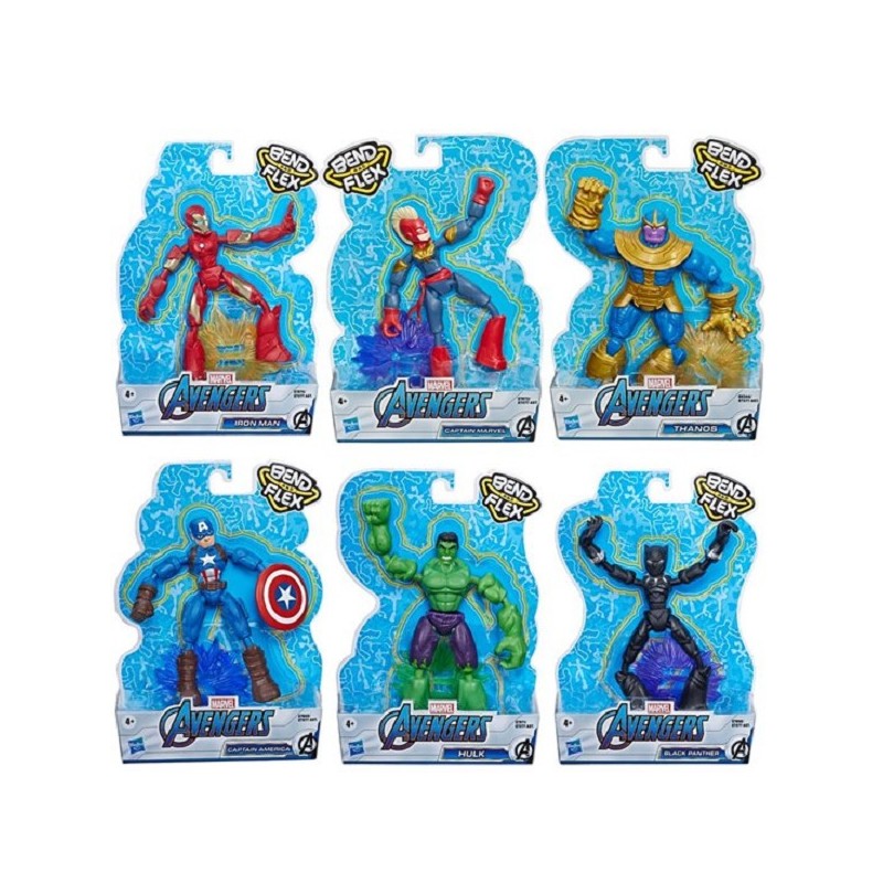 Hasbro Marvel Avengers Bend N Flex 15cm Figuur