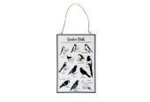pEsscher Design Impression sur verre oiseaux de jardin 20x30cmbr/p