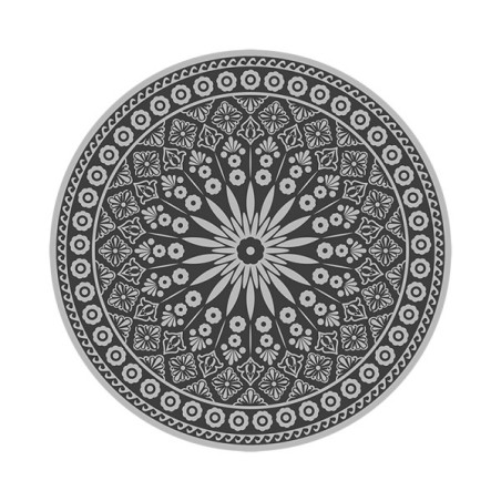 Esschert Design Tuintapijt grijs rond Ø170cm