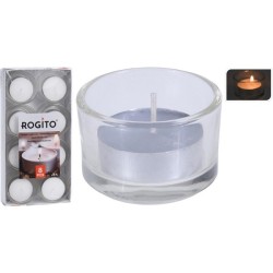 Set de photophores en verre 8 pièces