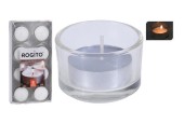 Theelichthouderset glas 8-delig