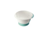 Keeeper mengkom 3,5L met zuignap Ø27x15cm wit/aqua