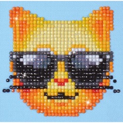Diamond Dotz Coole Kat 10x10cm