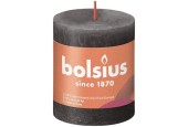 Bolsius Bougie bloc rustique 80/68 Gris orageux-Gris tempête