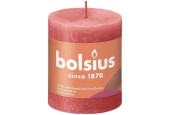 Bolsius Shine Collection Bougie bloc rustique 80/68 Blossom Pink - Blossom Pink