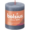 Bolsius Shine Collection Rustiek stompkaars 80/68 Twilight Blue- Schemerblauw