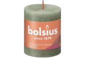 Bolsius Rustiek stompkaars 80/68 Fresh Olive- Fris Olijf