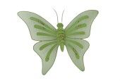 Déco Butterfly Fab 44x3,5x33cm métal vert