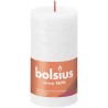 Bolsius Shine Collection Rustiek stompkaars 130/68 Cloudy White- Wolkenwit