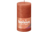 Bolsius Shine Collection Bougie bloc rustique 130/68 Orange Terreux - Orange Terreux