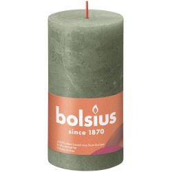 Bougie bloc rustique Bolsius 130/68 Olive fraîche - Olive fraîche