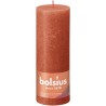 Bolsius Shine Collection Bougie bloc rustique 190/68 Orange terreux- Orange terreux