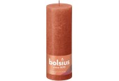 Bolsius Shine Collection Bougie bloc rustique 190/68 Orange terreux- Orange terreux