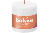 Bolsius Shine Collection Rustiek stompkaars 100/100 Cloudy White- Wolkenwit