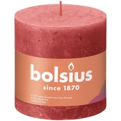 Bolsius Shine Collection  Rustiek stompkaars 100/100 Blossom Pink -Bloesem Roze