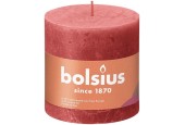 Bolsius Shine Collection Bougie bloc rustique 100/100 Blossom Pink - Blossom Pink