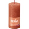 Bolsius Shine Collection Bougie bloc rustique 100/50 Orange terreux - Orange terreux