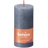 Bolsius Shine Collection Rustiek stompkaars 100/50 Twilight Blue- Schemerblauw