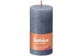 Bolsius Shine Collection Rustiek stompkaars 100/50 Twilight Blue- Schemerblauw