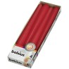Bougie gothique Bolsius 245/24mm boîte a 4 Rouge