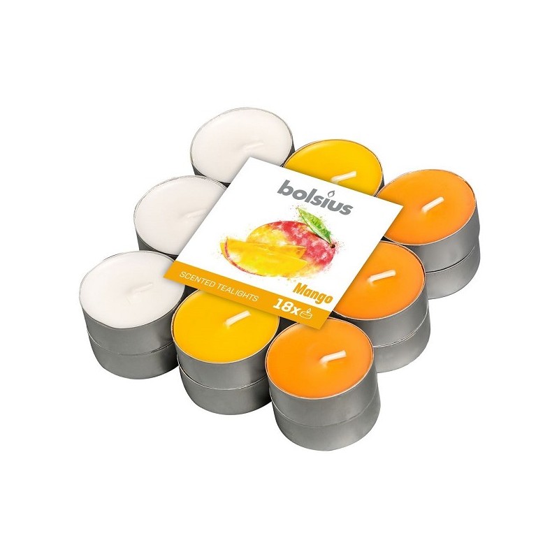 Bolsius Geurtheelicht 4u 18 stuks Mango