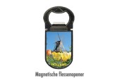 Flesopener Holland molen met magneet 9x4cm