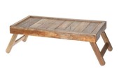 Bedtafel hout met inklapbare poten 61x31x24cm