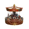 Carrousel de village de Noël Lumineo LED Ø31xH31cm avec mouvement, musique et éclairage