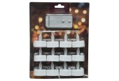 Lumineo LED theelicht 12-delig set met afstandsbediening