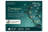 Lumineo LED compact lights twinkel 750L 1600cm colour changing. 8 functie twinkel effect en 8 uur timer