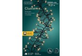 Cluster lumineux LED Lumineo 3000L 27m avec variateur et timer, Blanc classique