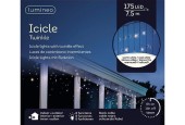 Guirlande lumineuse LED Lumineo 175L 7,5m. Minuterie de 8 heures et lampe à effet scintillant à 8 fonctions, couleur blanc chaud