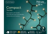 Luminaires compacts Lumineo LED effet scintillant 750L 16m, effet scintillant 8 fonctions, minuterie 8 heures - Pour l'intérieur